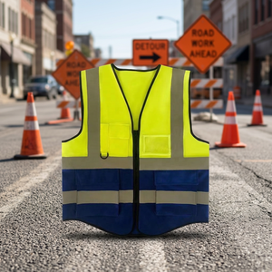 Chaleco de Seguridad de Alta Visibilidad y Chaleco Reflectante para Ingenieros de la Construcción, Material de Poliéster Anti-Calor - Product Image 2