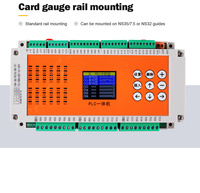 Huaqingjun 24 entradas 24 salidas de relé temporizador PLC Salida de pulso de 1 canal RS485 Modbus RTU controlador PLC para motores paso a paso