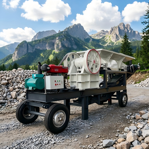 Trituradora de Mandíbulas Móvil PE400*600 con Cinta Transportadora, Adecuada para Triturar Granito y con Larga <span class=keywords><strong>Vida</strong></span> Útil - Product Image 1