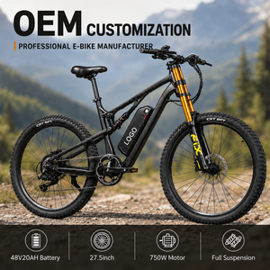 Fabricación al por mayor de bicicletas eléctricas de montaña DH420 con batería de litio de 48V20Ah, freno de disco hidráulico, alta velocidad y aptas para todo tipo de terreno. - Product Image 1