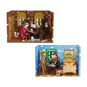 Nai Si 200616-200618 Van Gogh world celebrity series decompression puzzle toy gift Building Block Sets