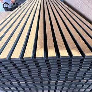 Panneaux acoustiques en <span class=keywords><strong>bois</strong></span> à lattes OCM avec <span class=keywords><strong>fibre</strong></span> <span class=keywords><strong>de</strong></span> polyester MDF pour l'insonorisation des chambres d'hôpital, décoration intérieure moderne - Product Image 6