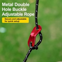 Reflektierende Zeltleine mit Aluminium-Schnalle, Camping Outdoor Markisenstangen-Unterstützung, Winddichte Verstellbare Abspannleine 3m-6m für Alle Jahreszeiten