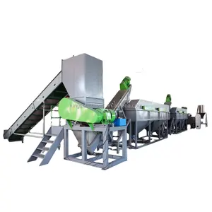 plastic waste soft pe film edge washing recycling machine