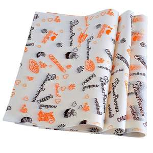 Papier alimentaire anti-graisse en gros, vente chaude, personnalisé, imprimé, pour sandwichs, emballage alimentaire et emballage de hamburgers - Product Image 2