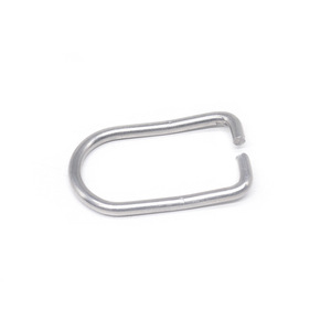 Stainless Steel Wire Forming <b>Clip</b> Carbon Steel Oval <b>Buckle</b> Runway Type Silver Carabiner for Bags Cars & - Product Image 2