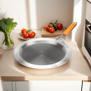 Sartenes para asar profundas de acero inoxidable 304 de tres capas de 30cm <span class=keywords><strong>y</strong></span> 34cm, utensilios de cocina antiadherentes de gas/inducción/eléctricos para freír salsa de paella - Product Image 5