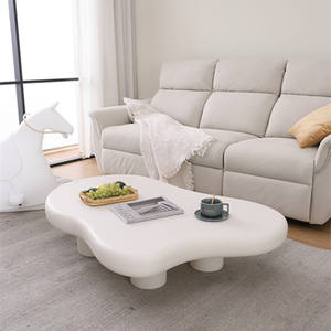 Mesa de centro de forma Irregular de estilo nórdico para sala de estar, muebles de diseño moderno, mesa lateral de crema, gran oferta - Product Image 2