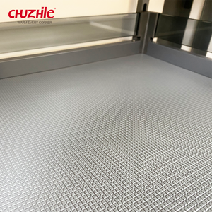 Organisateur de <span class=keywords><strong>cuisine</strong></span> en <span class=keywords><strong>aluminium</strong></span> avec glissière à fermeture en douceur Étagères de rangement peu encombrantes Panier à tiroirs d'angle magique - Product Image 4