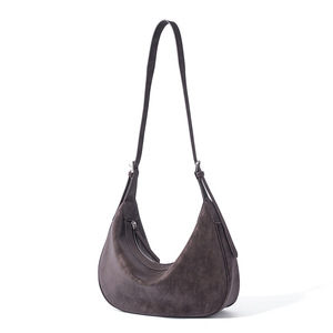 Bolso de Hombro de Cuero Vintage para Mujer, Bolso de Hombro de Cuero Esmerilado de Moda, Bolso de Lujo para Uso Diario - Product Image 4