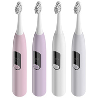 Brosse à dents électrique sonique T2409 de haute qualité avec écran LCD, OEM, pour adultes, sans fil, rechargeable, nettoyeur de dents