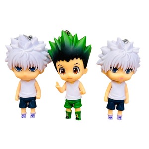 Set de 6 Figuras de Acción de Anime <span class=keywords><strong>HUNTERxHUNTER</strong></span> Killua, Modelo de PVC, Estatua, Colgante para Mochila, Llavero, Muñecos, Juguetes, Regalos - Product Image 3