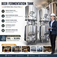Fermenteur conique de bière 100L,200L,300L 500L, 600L, 1000L 1800L pour la fermentation de microbrasserie de bière