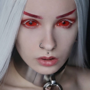 핫 세일 Pseyeche 블랙 공막 코스프레 콘택트 렌즈 할로윈 콘택트 렌즈 미친 렌즈 렌즈 렌즈 sharingan 렌즈 드 콘택트 - Product Image 3