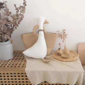 Muñeco de peluche de ganso gigante, juguete suave hecho a mano, tela de algodón para recién nacidos, edredón ponderado para dormir, cumpleaños, gran oferta - Product Image 4