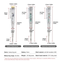 Stylo Testeur de Tension Intelligent sans Contact, Détecteur de Puissance par Induction, Sonde de Tournevis Électrique, Indicateur de Circuit