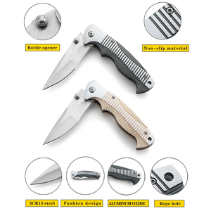 Cuchillo Táctico de Supervivencia para Campismo al Aire Libre, de Acero Inoxidable de Grado Industrial de Alta Dureza HL, con Mango de Aluminio, Grosor de 3.5 mm - Product Image 4