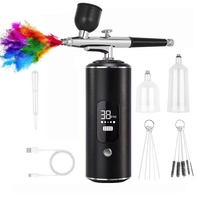 2024 36PSI sans fil aérographe à main pulvérisation bricolage pistolet à peinture à ongles Portable sans fil aérographe compresseur Kit pour la décoration de gâteau