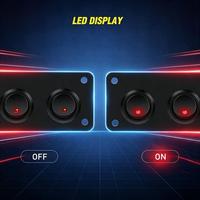 Panneau de 5 interrupteurs à bascule 12V 20A 24V 10A pré-câblé rouge 3 broches SPST pour barre lumineuse LED, éclairage de roche, voiture, camping-car, bateau