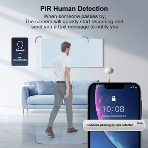 Máy ảnh o-kam 4G Thẻ Sim mini chạy bằng pin an ninh trong nhà IPC góc nhìn rộng 2MP báo động chuyển động ipcam với giá đỡ từ tính - Product Image 6