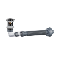 Tubo de Desagüe Universal para Lavabo de Acero Inoxidable Ecológico Moderno - Extensión de Drenaje para Baño