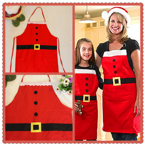 Christmas <b>Bib</b> <b>Apron</b> Adult And Children's Sizes Machine Washable For Cooking Holiday Party - Product Image 4
