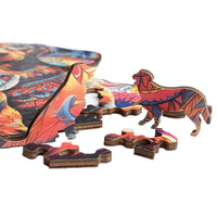 Hamaileon Puzzle en bois personnalisé DIY avec plus de 100 motifs, 4 tailles, boîte cadeau en papier incluse