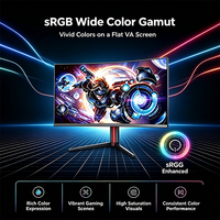 Monitor para Juegos FHD de 27 Pulgadas, 1K, 300Hz, 1ms, Panel VA, 1920x1080, con HDMI, VGA, DP, para Cibercafés y Clubes de Juegos