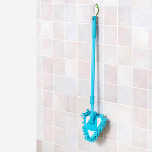 Mopa de pared antipolvo de microfibra de 360 grados con poste de acero extensible Eliminación de polvo Almohadilla triangular de vidrio <span class=keywords><strong>para</strong></span> pared y techo - Product Image 2