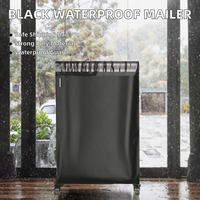 Sac d'expédition en polyéthylène noir imperméable de 3,5 mil avec logo personnalisé, durable, pour usage courrier et emballage express de fourrures