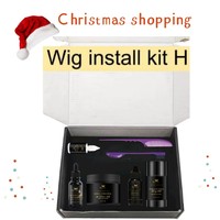 Kit d'outils d'extension de cheveux professionnel 7 articles Dieu estampage boîtes perruque installer pour perruque dentelle produits d'extension de cheveux de haute qualité