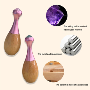 Rodillo Facial de Jade Portátil Abarke, Nuevo Estilo, Barra para Eliminar Arrugas en los Ojos, Bola de Masaje Práctica, Masajeador de Ojos - Product Image 6