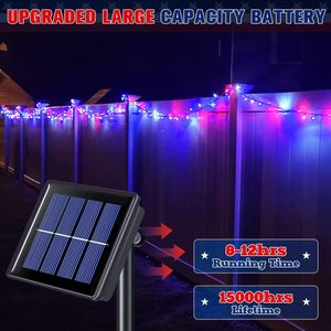 Guirlandes solaires LED IP44 pour l'extérieur, vente en gros, pour la décoration de Noël, de jardin, de la Fête de l'Indépendance et d'Halloween - Product Image 2
