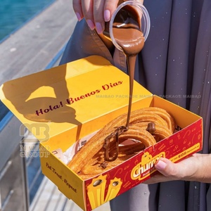 Churos Box Holder Churros Fairy Bread Cono de papel Crepes Epackaging Sharwarma Packaging Fried Spain Baked Churros Box - Product Image 2