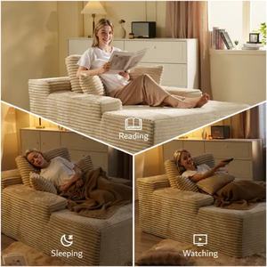 YILISTAR <span class=keywords><strong>B</strong></span> divano letto componibile con divano letto componibile integrato in stile moderno per Villa appartamento soggiorno divano compresso - Product Image 3