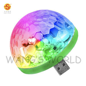 यूएसबी मिनी डिस्को गेंद प्रकाश एलईडी पोर्टेबल घर 5V कार यूएसबी वातावरण कराओके पार्टी रोशनी मंच प्रभाव का नेतृत्व किया - Product Image 1