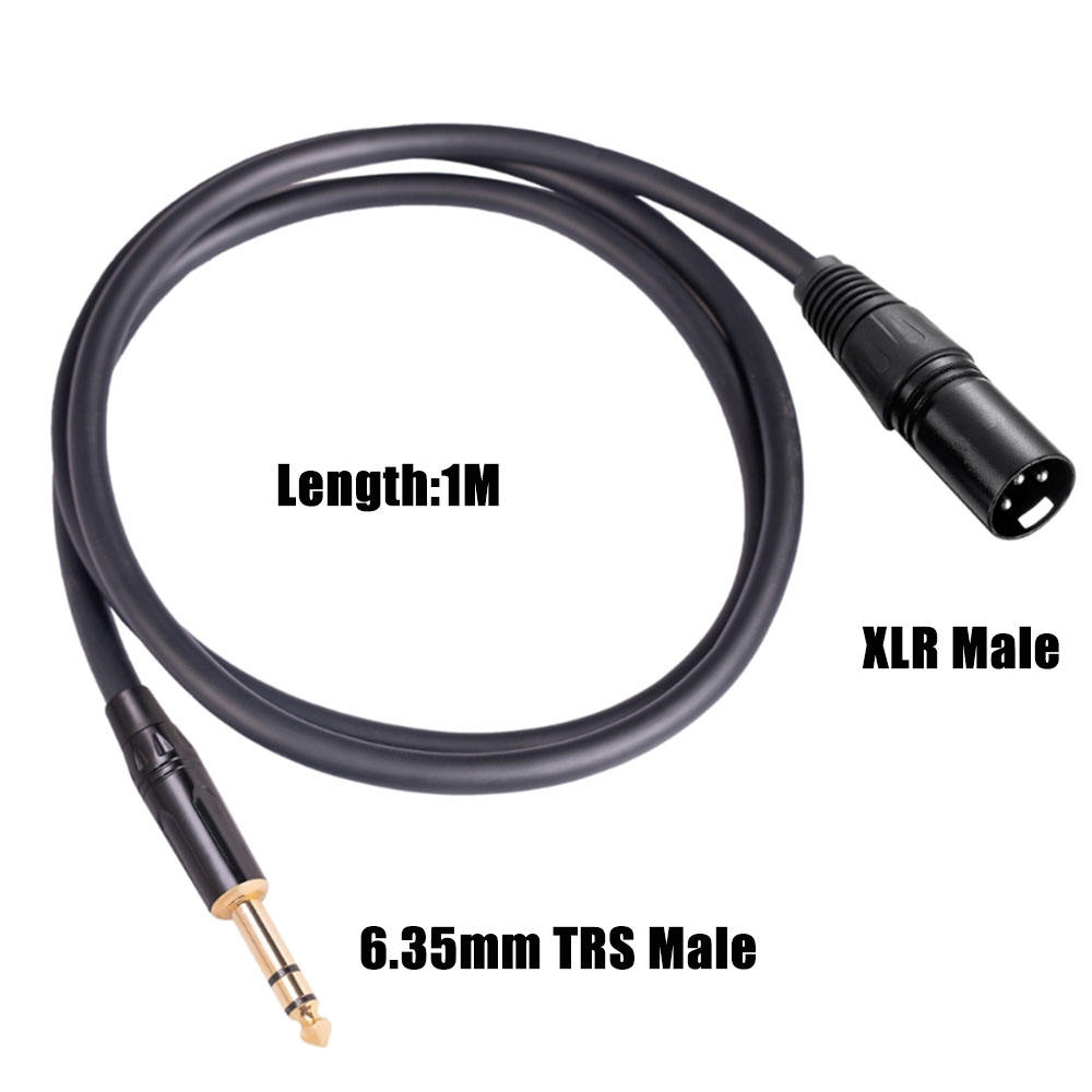 Câble Adaptateur 6,35 Mm 1/4 Femelle Vers XLR Mâle, Câble Audio 3 Broches Mâle Vers Prise 6,35 Mm Câble D'interconnexion XLR Vers TS/TRS Quart De