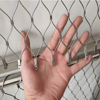 Filet de câbles en acier inoxydable tressé à haute résistance 304 316 flexible pour enclos d'animaux de zoo et volières