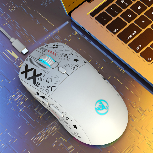 Wholesale HXSJ T90 6 Keys Wireless Gaming Mouse 2.4G+BT1+BT2 Triple-Mode Mouse Colorful RGB Backlit Rechargeable 3600dpi