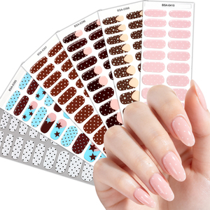 Autocollants pour <span class=keywords><strong>ongles</strong></span> en gel sans UV, sans lampe, <span class=keywords><strong>à</strong></span> séchage naturel, pour la vente en gros, style français dégradé, capsules d'<span class=keywords><strong>ongles</strong></span> en gel sans polymérisation - Product Image 6