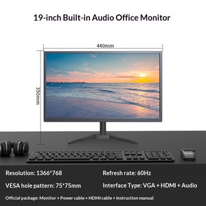 Monitor LED IPS HD da 19/22/24 Pollici del Produttore Originale, Garanzia di 1 Anno, Interfaccia VGA per Uso Aziendale, Ufficio e Casa - Product Image 6