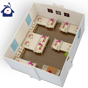 Casa de contenedores prefabricada expandible de 40 pies Casa de contenedores expandible de 40 pies con baño completo - Product Image 3