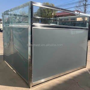 Commercio all'ingrosso di alta qualità canile 304 in acciaio inox Pet cane gabbia chiusura a bottone modello solido cane riscaldato canile per uso esterno - Product Image 1