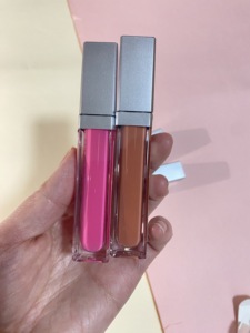 Brillo labial mate plateado de 7 ml al por mayor con luz LED, marca privada, libre de crueldad animal, brillo labial líquido vegano con espejo - Product Image 6