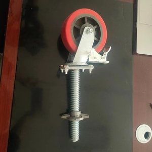 Thép mạ kẽm giàn giáo bánh xe điều chỉnh xoay Caster bánh xe với khóa - Product Image 4