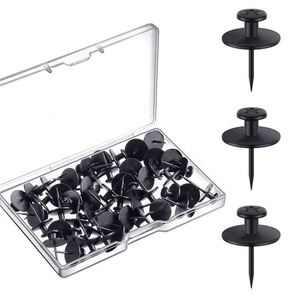 Vignettes à double tête en métal noir Pentagramme en alliage de zinc Vignettes créatives à tête plate <span class=keywords><strong>Photo</strong></span> Wall DIY Cork Board - Product Image 1