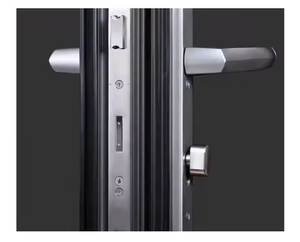 호텔 및 거실 유리 섬유 스크린 그물을위한 상업용 야외 알루미늄 접이식 도어 열 브레이크 유리 2 중 아코디언 - Product Image 2