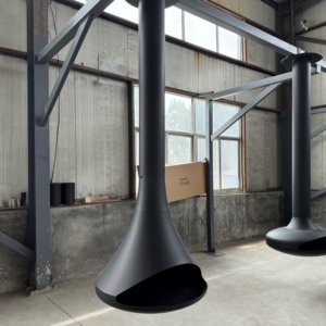 เตาผิงไม้แบบแขวนเพดานสำหรับวิลล่า ใช้ไฟจริง - Product Image 5