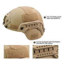 Nouveau casque tactique léger en fibre de verre Mich personnalisé, résistant à l'eau, de luxe, pour l'entraînement en extérieur, couleur kaki, tailles 16-20
