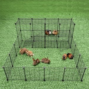 Tự làm có thể gập lại Modular Panels cho thỏ và guinea lợn trong nhà ngoài trời Pet playpen lồng - Product Image 1